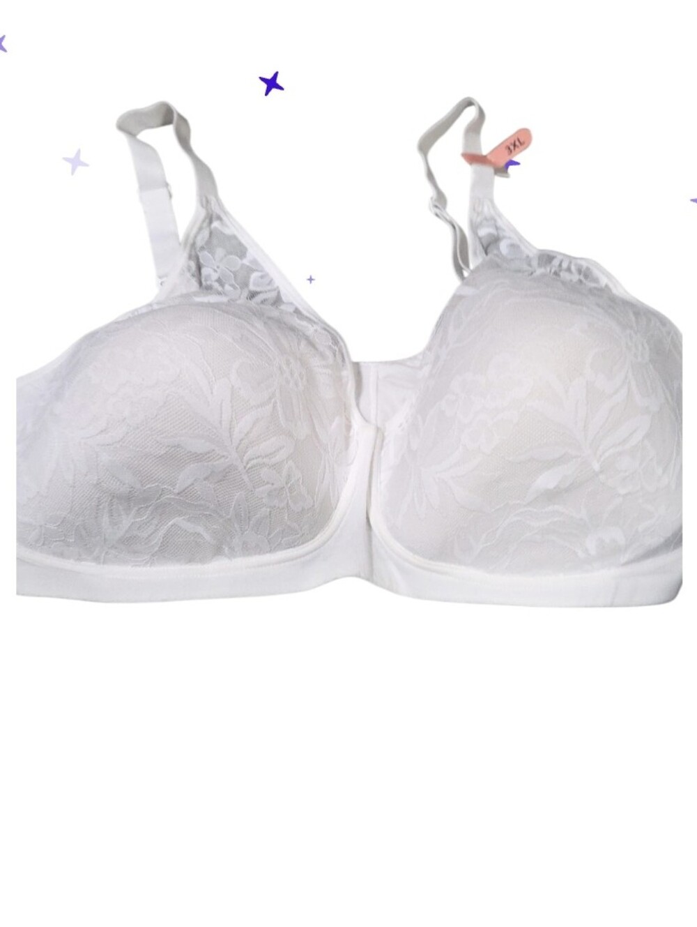 Bali Kohl's White Lace Full Coverage Support Bra